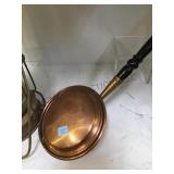 Brass bed warmer, wood handle,local pickup only