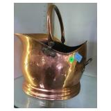 Brass and copper coal scuttle, local pickup only