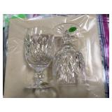 12 pc Waterford cut crystal stemware set, vg,