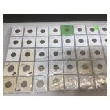 2- sheets of coinage, Indian head pennies &