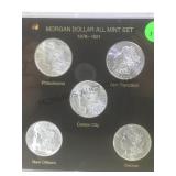 MORGAN DOLLAR ALL  MINT SET, 1878-1921 inc.