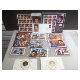 Unused Elvis Stamps & Commemorative coins