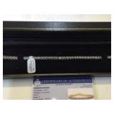 10k gold & diamond tennis bracelet w/ coa