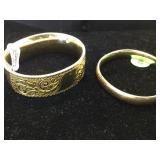 Plated fashion bangle bracelets