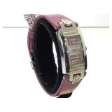 Croton Swiss diamond bezel,Lizard strap, ladies