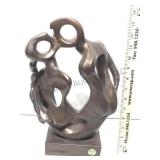 Painted ceramic on metal base, Austin Sculpture,