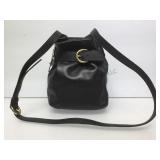 Coach black leather belted pouch (NWT).