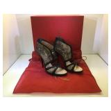 Rene caovilla italian zip pump sz eu39 w/ dust
