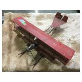 Vintage  3 wing tin vintage airplane model ,