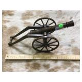 Vintage solid bronze miniature cannon, working