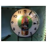 Vintage Sun Crest advertising clock , working