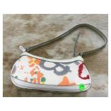Dooney and Bourke white and pastel leather small