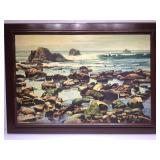 Framed signed Frank Gavancky oil on board 42 x