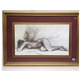 Framed Paige Columbia Oden original guilded