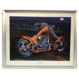 Framed Eric Herrmann lithograph signed &