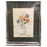 Framed Picasso print C. 1950