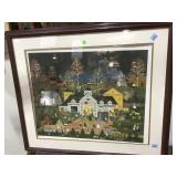 Framed signed and numbered Wooster Scott print