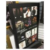 Framed Michael Jackson album collage giclee on
