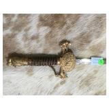 Antique Knights of Pythias lodge sword,