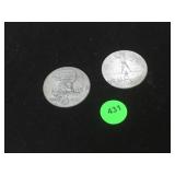 2 Nazi marked participation medals ( pinbacks