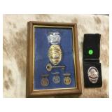 Los Angeles policeman badges, Retired, key, 3