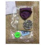 1915 South Western College ribbon medal,