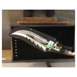 Contemporary Bowie style knife w/ sheath