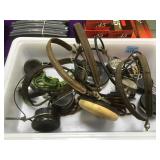 Group of vintage headsets