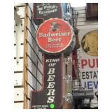 Budweiser  light-up metal sign