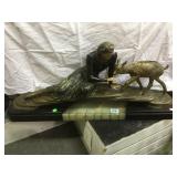 Vintage Period Art Deco statue , signed