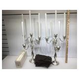Pair of Westmorland sterling weighted candelabras
