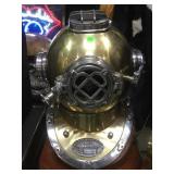 Metal and glass repro U.S. Navy Diving Helmet Mk