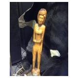 Hand carved wooden nude lady, local pickup only