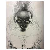 Giacomo Porzano Lithograph, signed P.A., artist