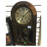 Fasco vintage wall clock with key - minor damage