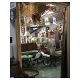 Approx 51/71 framed  beveled mirror, local pickup