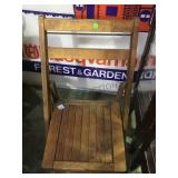 Vintage wooden fold up chair, local pickup only
