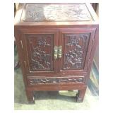 Oriental  style floor standing jewelry box, local