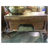 Ornate vintage wooden desk, local pickup only