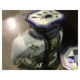 Ceramic elephant garden seat, local pickup only