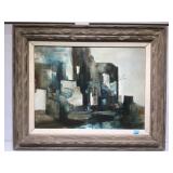 Framed signed Marca-Relli oil on canvas 24 x 18.