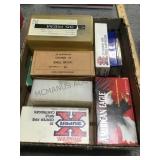 Box of ammo, 45, 35 & 327 cal.
