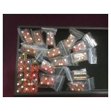 Lot of used casino dice of hotels no longer