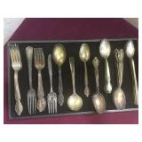 Lot of vintage silver plated flatware
