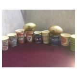 Lot of vintage paper change  cups and 2 Golden