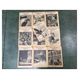 Lot of 10 New York Times Magazines from 1940.