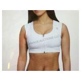 Posture correcting neuroband racerback bra. Worn/