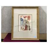 #28 Purgatory- A framed Salvador Dali print.