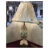 Very intricately designed vintage ceramic lamp,