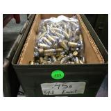 Lot 723  Metal Ammo Can full of .45 ammo,